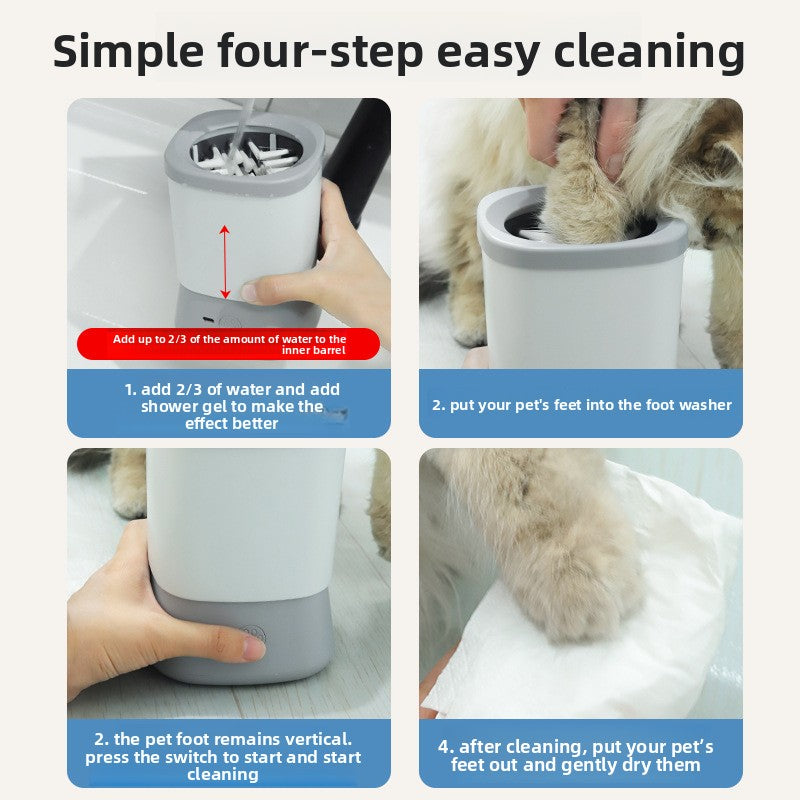 Zupeli™ – Limpiador Eléctrico de Patas para Perros