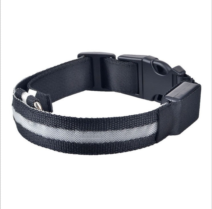 Collar LED Ajustable para Perros con Carga USB