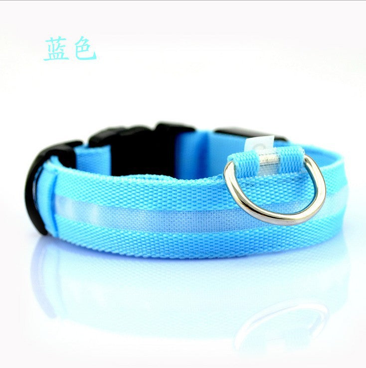 Collar LED Ajustable para Perros con Carga USB